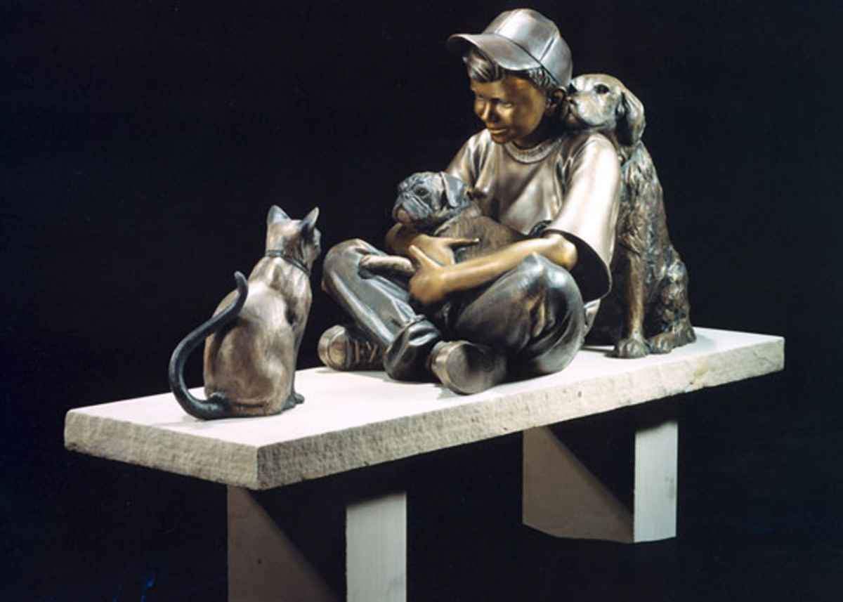 George Lundeen-Sorrel Sky Gallery-Sculpture-Peacekeeper - Lifesize