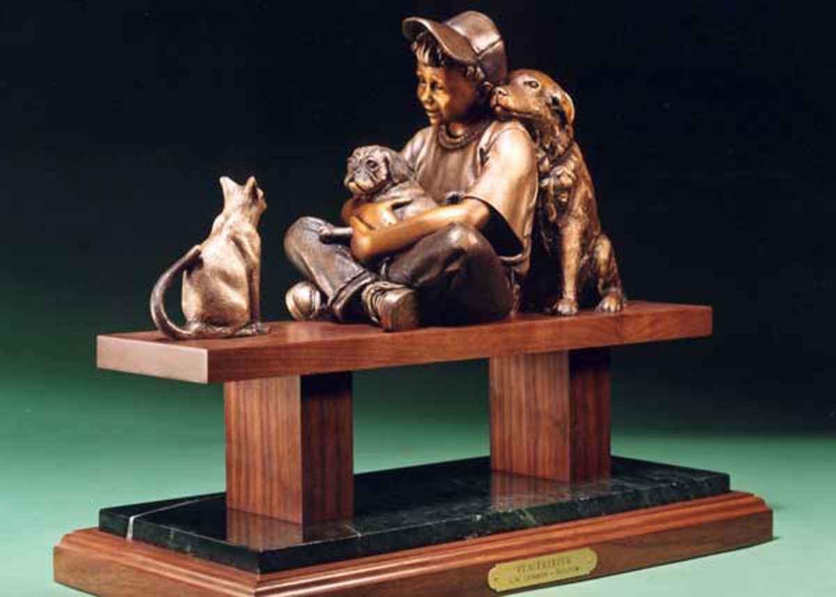 George Lundeen-Sorrel Sky Gallery-Sculpture-Peacekeeper