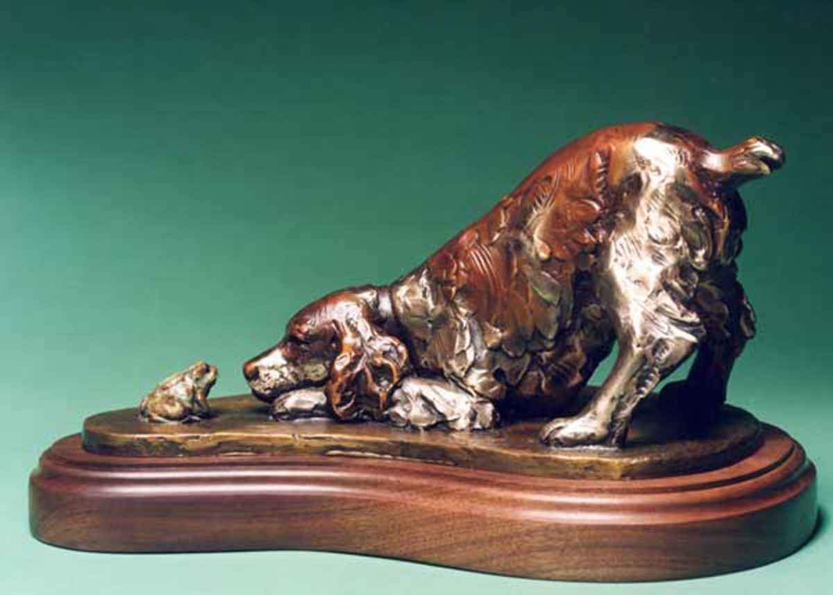 George Lundeen-Sorrel Sky Gallery-Sculpture-Two Springers