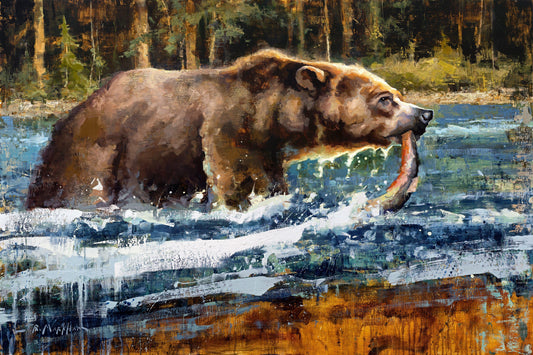 Snatching Supper-Painting-Jerry Markham-Sorrel Sky Gallery