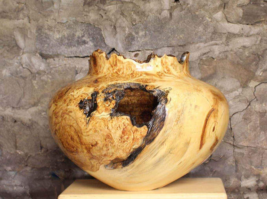Jerry Wedekind-Sorrel Sky Gallery-Wood Turning-Aspen Burl Hollow Turning
