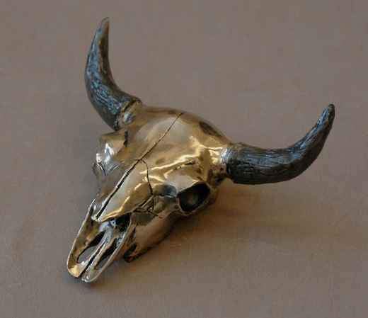 Bison Skull-Sculpture-Jim Eppler-Sorrel Sky Gallery