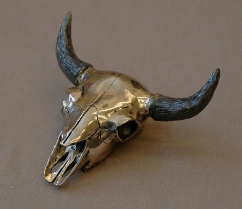Bison Skull-Sculpture-Jim Eppler-Sorrel Sky Gallery
