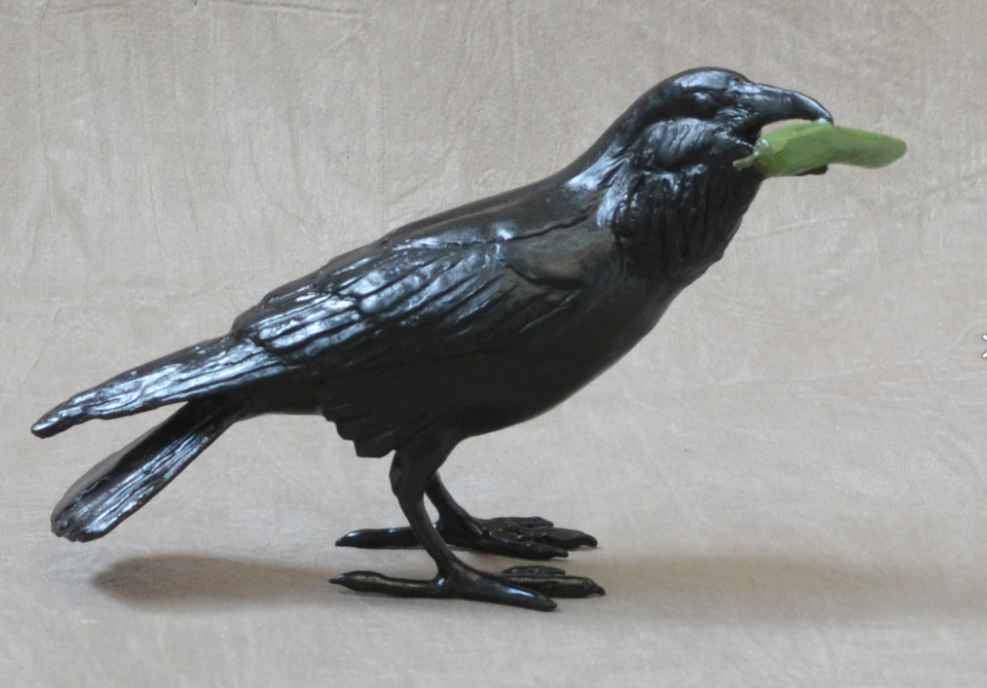 Jim Eppler-Small Raven IX (green chili)-Sorrel Sky Gallery-Sculpture