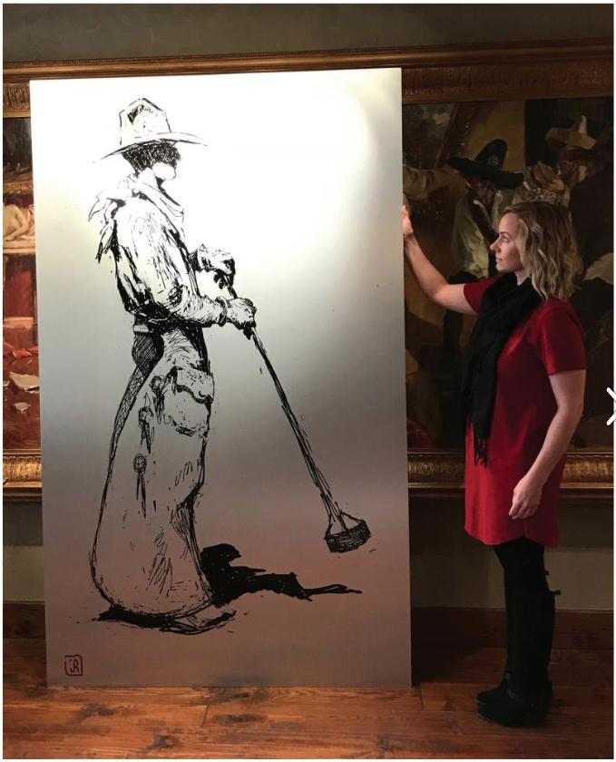 Jim Rey-Cowboy and His Iron-Sorrel Sky Gallery-Print