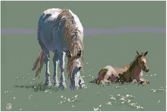 Jim Rey-Mare and Colt - Digital Print-Sorrel Sky Gallery-Print