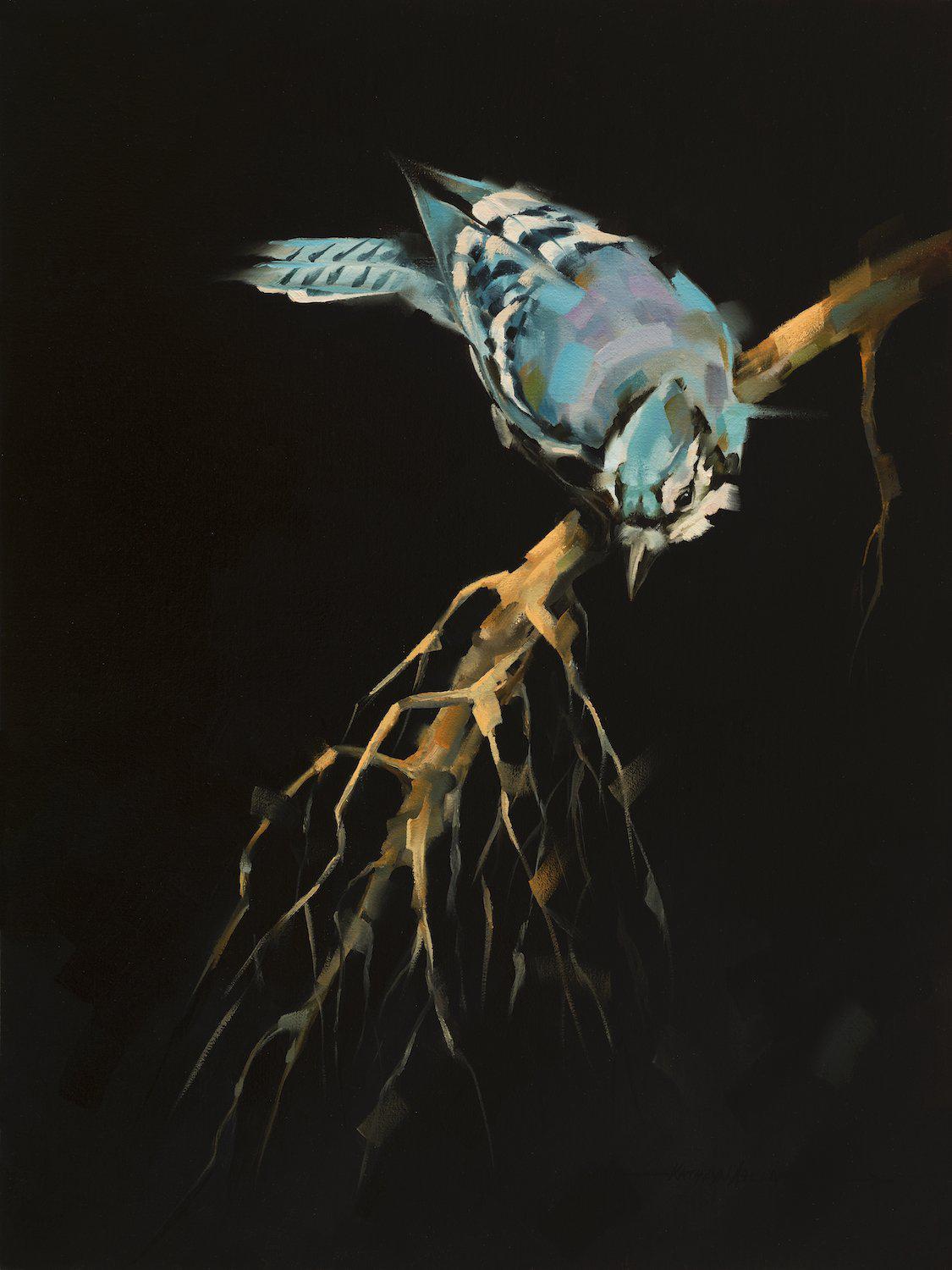Black And Blue-Painting-Kathryn Ashcroft-Sorrel Sky Gallery