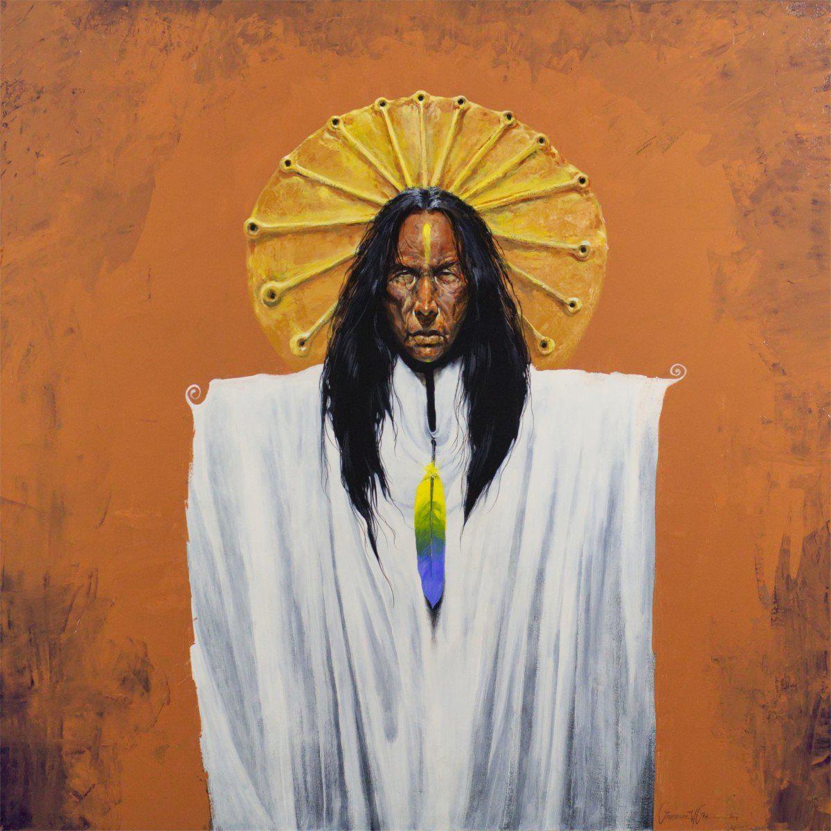 Sun Spirit Shaman-Painting-Lawrence Lee-Sorrel Sky Gallery