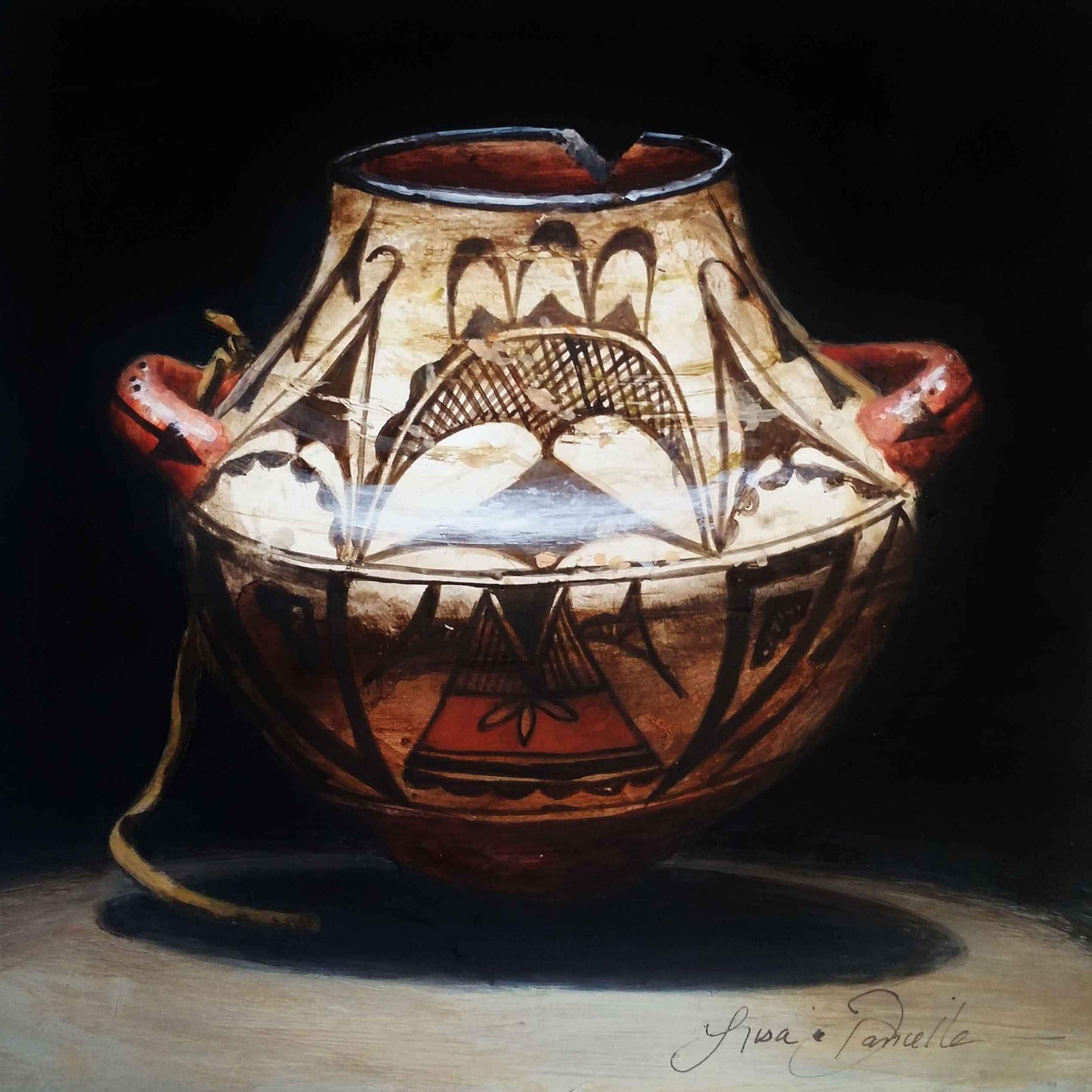 Little Handled Hopi-Painting-Lisa Danielle-Sorrel Sky Gallery