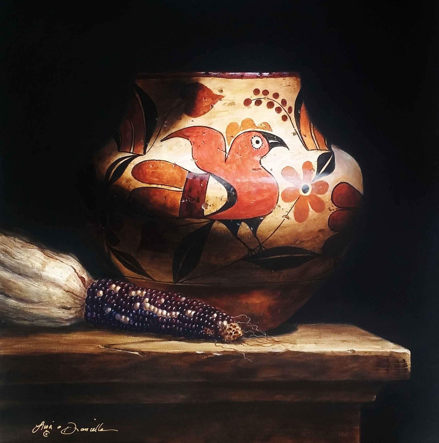 Macaw With Maize-Lisa Danielle-Sorrel Sky Gallery