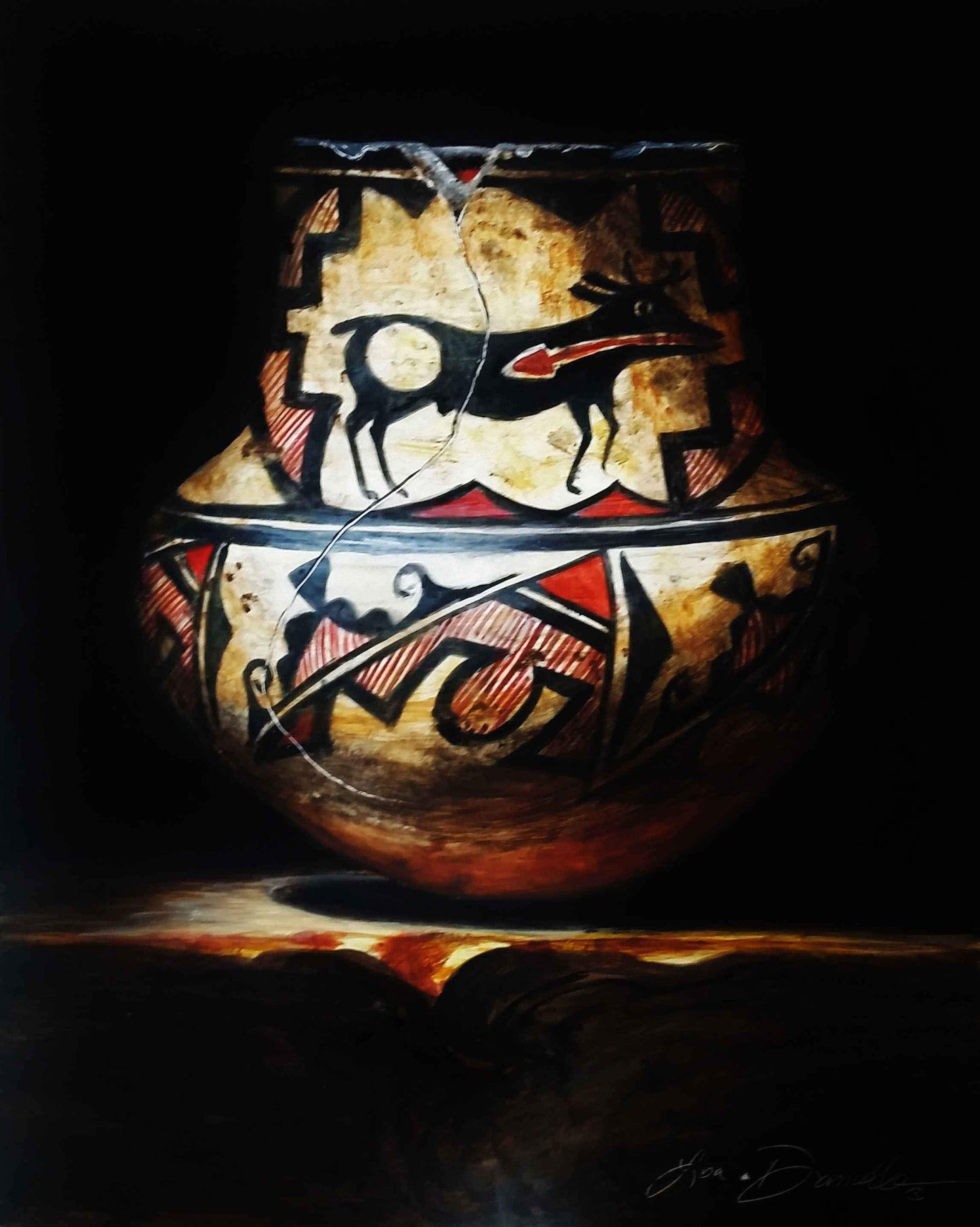 Zuni Deer Jar-Lisa Danielle-Sorrel Sky Gallery
