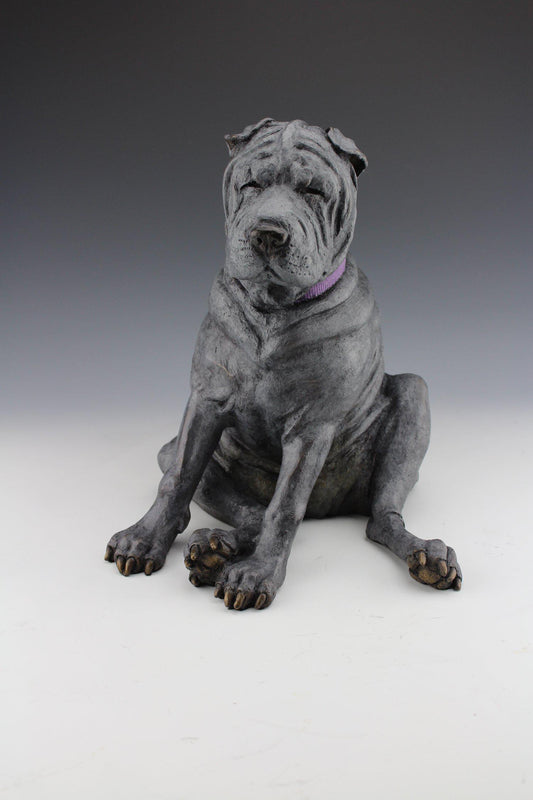 Shar Pei-Sculpture-Mark Dziewior-Sorrel Sky Gallery
