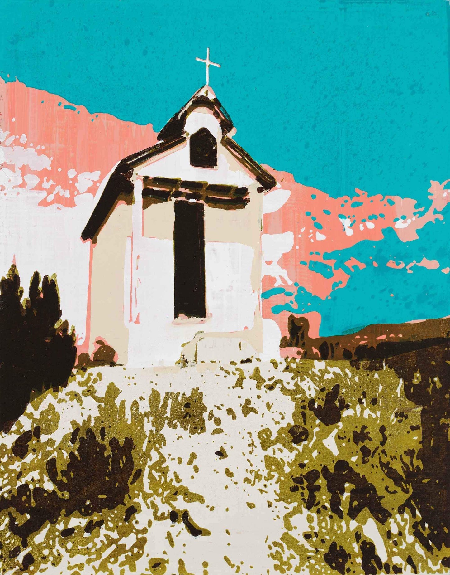 Maura Allen-Capilla De Santa Rita - Chimayo-Sorrel Sky Gallery-Painting