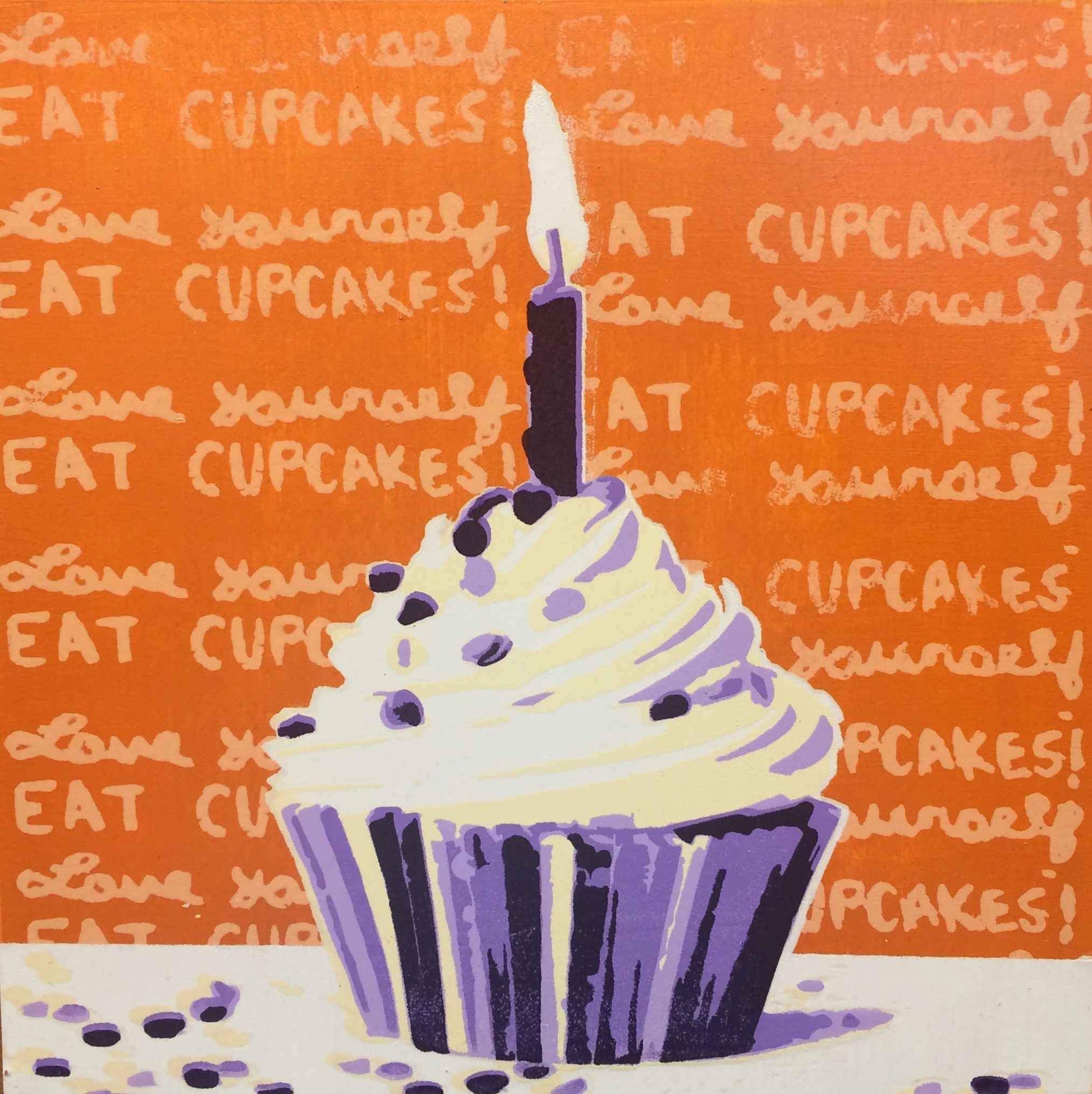 Maura Allen-Cupcake Love: Bite Size I-Sorrel Sky Gallery-Painting