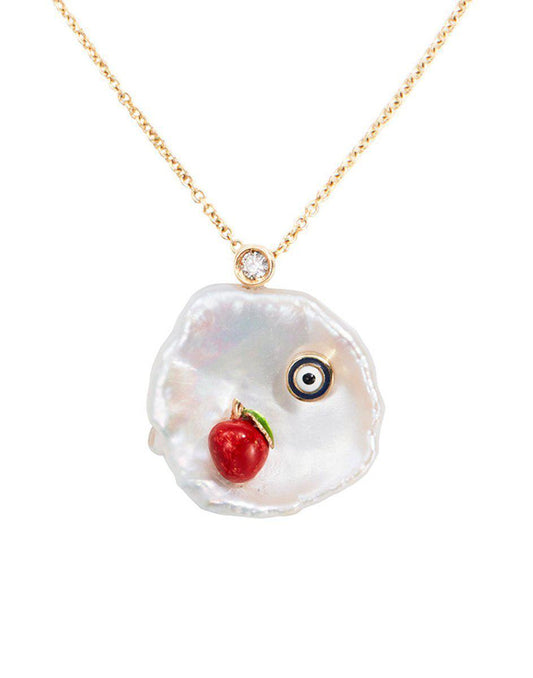 Apple Of My Eye Pendant-Jewelry-Of Rare Origin-Sorrel Sky Gallery