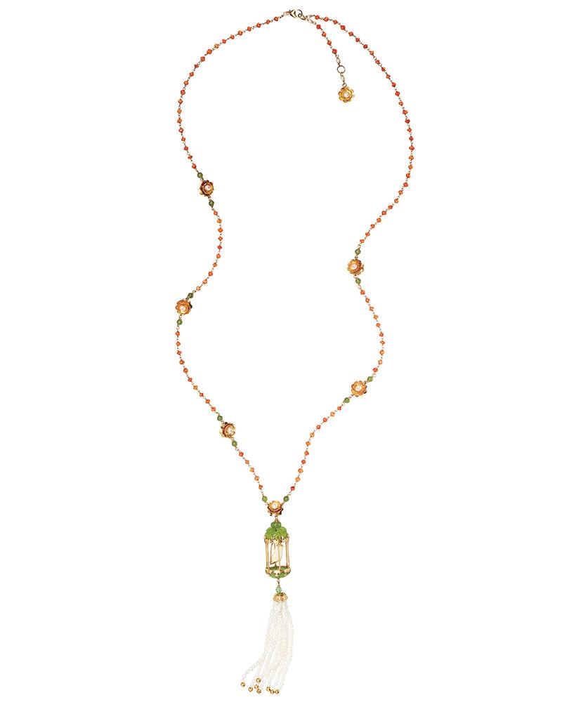 Aviary Tassel Necklace-Jewelry-Of Rare Origin-Sorrel Sky Gallery