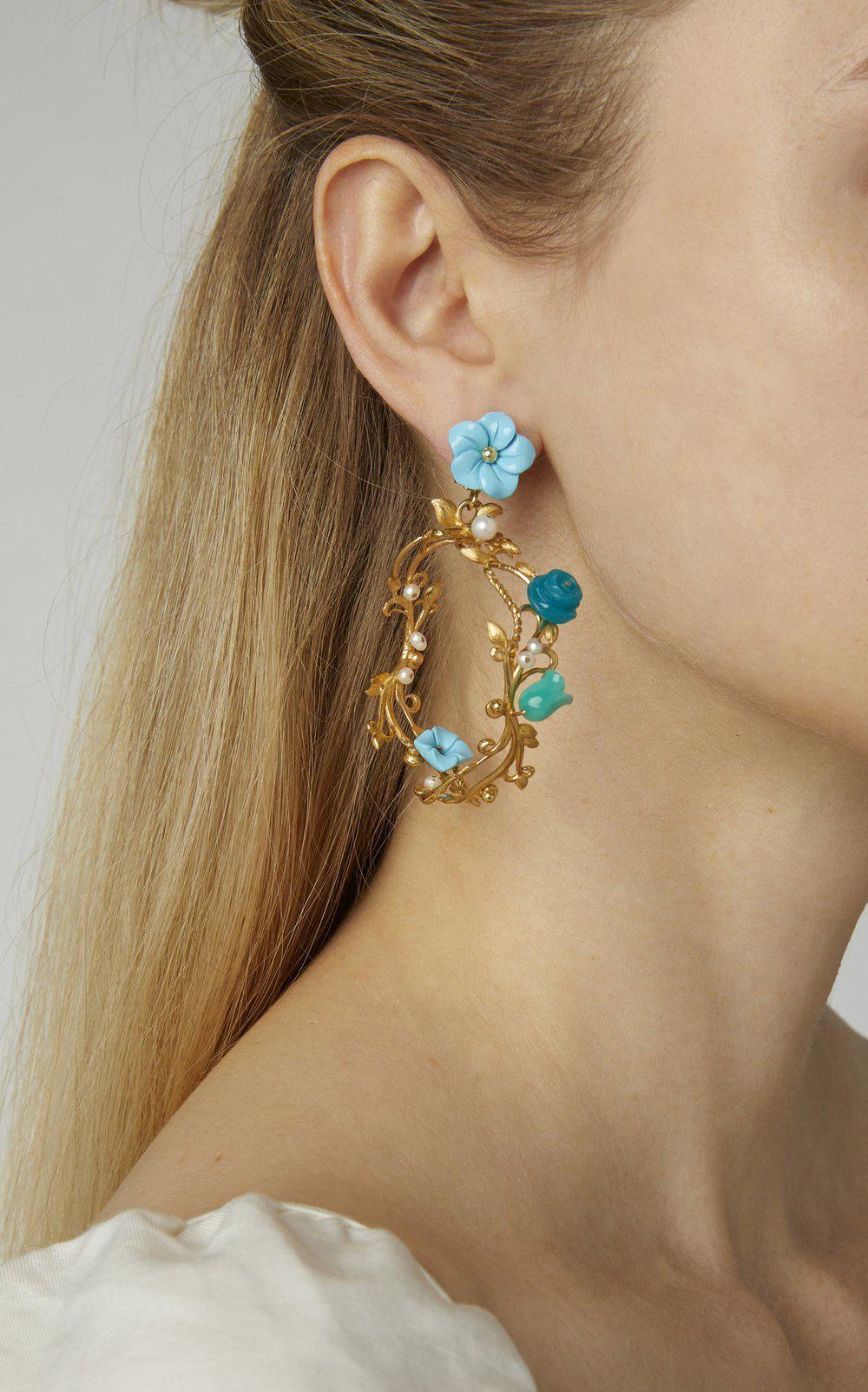 Flower Whirl Earrings-Jewelry-Of Rare Origin-Sorrel Sky Gallery