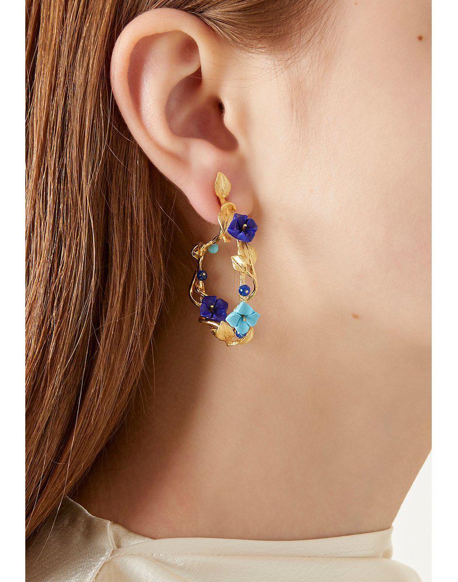 Mini Flower Whirl Earrings-Jewelry-Of Rare Origin-Sorrel Sky Gallery