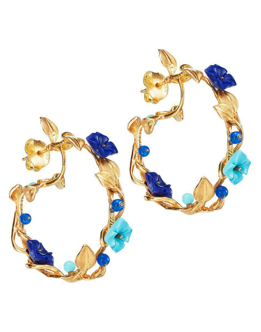 Mini Flower Whirl Earrings-Jewelry-Of Rare Origin-Sorrel Sky Gallery