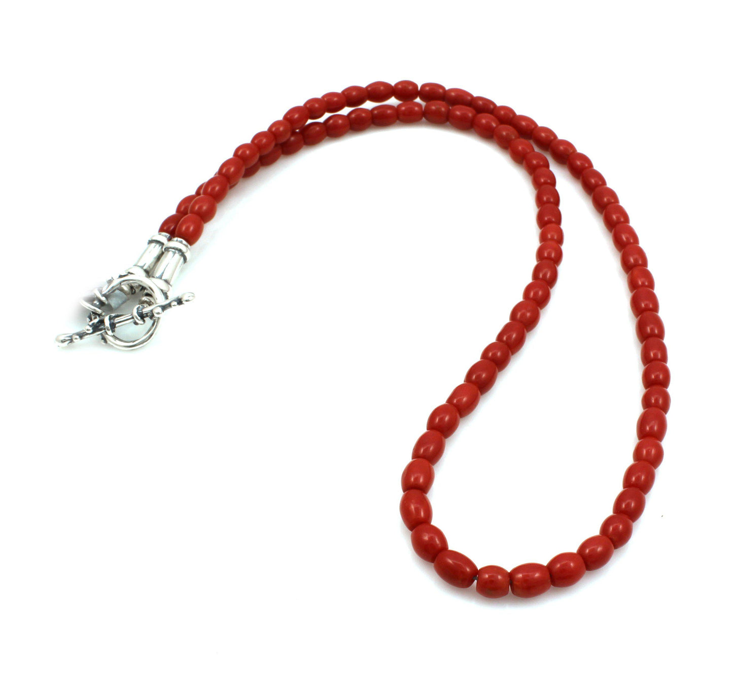 5mm Bead Mediterranean Coral Necklace-Jewelry-Pam Springall-Sorrel Sky Gallery