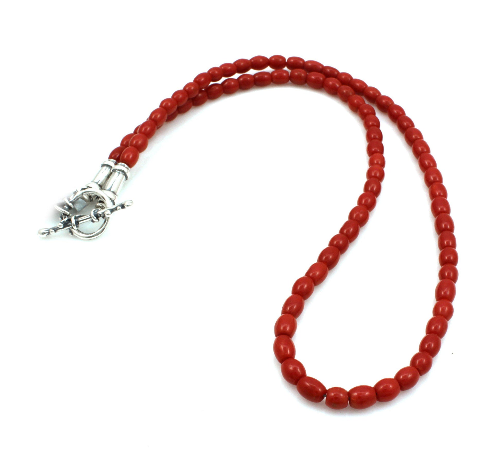 5mm Bead Mediterranean Coral Necklace-Jewelry-Pam Springall-Sorrel Sky Gallery