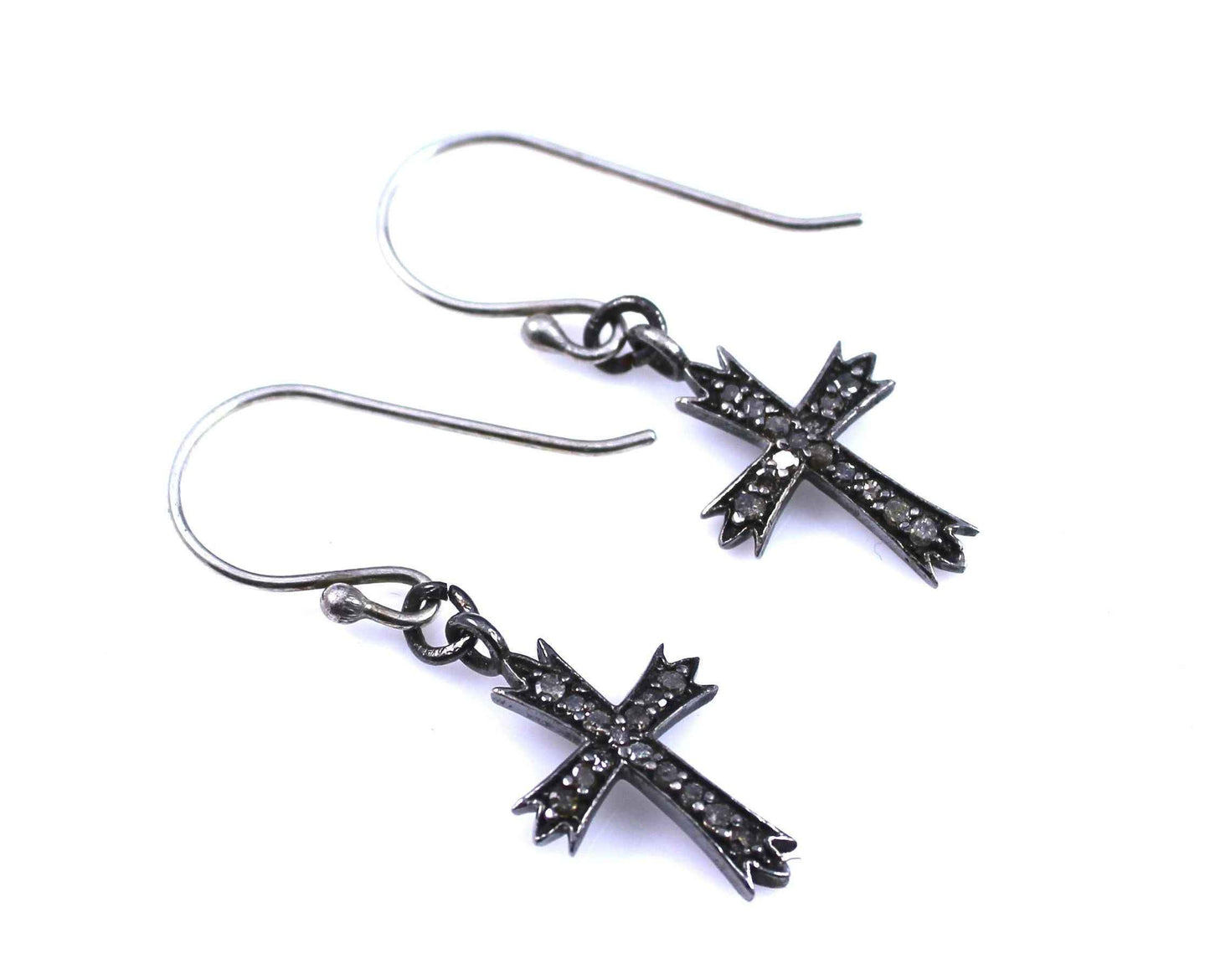 Pam Springall-Sorrel Sky Gallery-Jewelry-Diamond Cross Earrings
