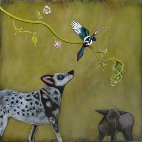 Phyllis Stapler-Sorrel Sky Gallery-Painting-Blue Heeler