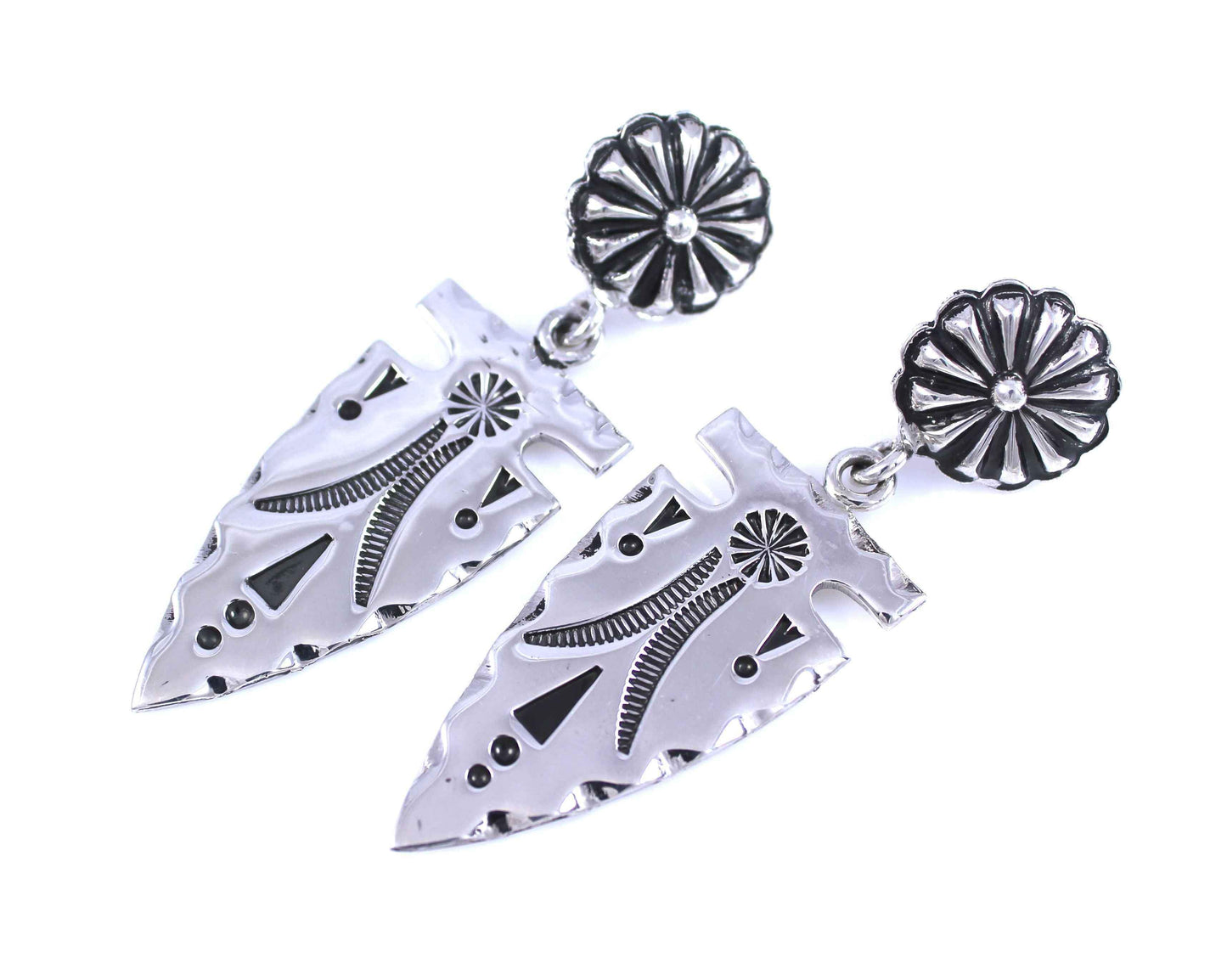 Ray Tracey-Arrowhead Earrings-Sorrel Sky Gallery-Jewelry