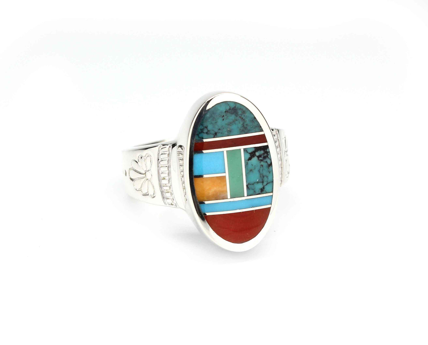 Ray Tracey-Flower Oval Ring-Sorrel Sky Gallery-Jewelry