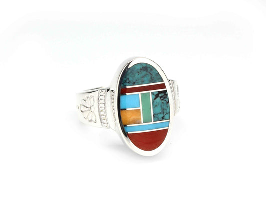 Ray Tracey-Flower Oval Ring-Sorrel Sky Gallery-Jewelry