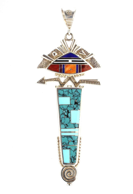 Ray Tracey-Headdress Figure Pendant-Sorrel Sky Gallery-Jewelry