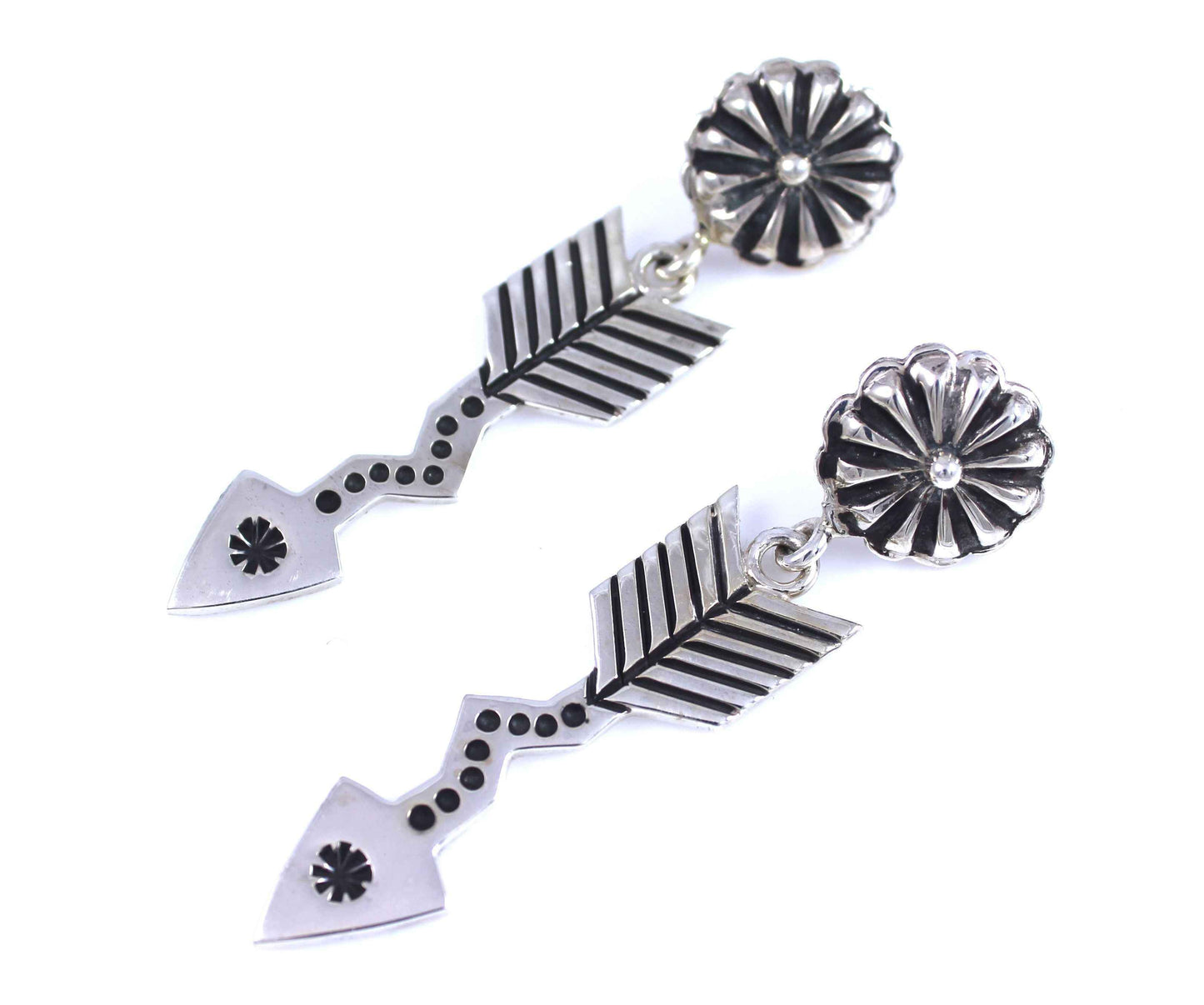 Ray Tracey-Lightning Arrow Earrings-Sorrel Sky Gallery-Jewelry