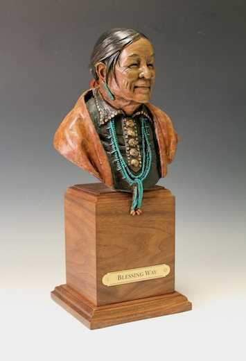 Star Liana York-Blessing Way Bust-Sorrel Sky Gallery-Sculpture