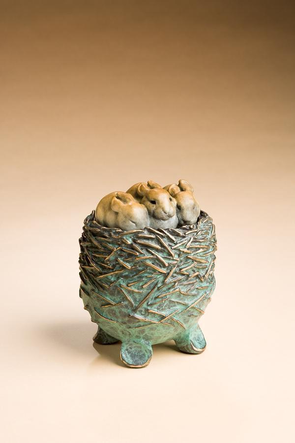 Star Liana York-Bunnies Vessel-Sorrel Sky Gallery-Sculpture