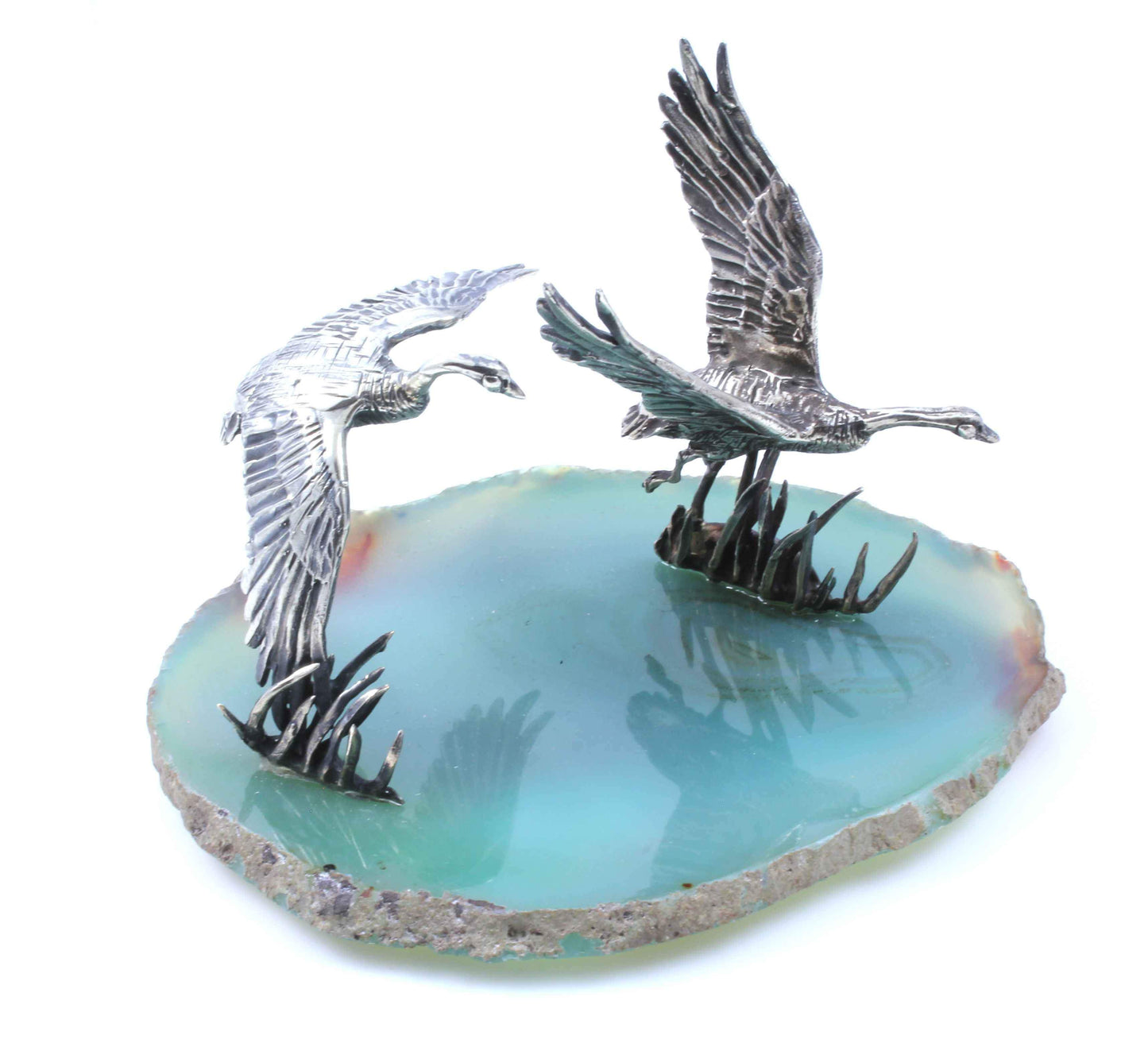 Star Liana York-Canada Goose On Agate-Sorrel Sky Gallery-Sculpture