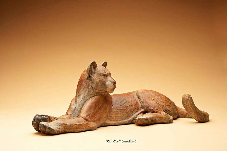Star Liana York-Cat Call (Medium)-Sorrel Sky Gallery-Sculpture
