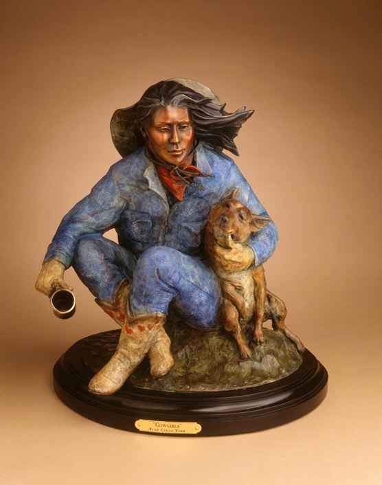 Star Liana York-Cowgirls-Sorrel Sky Gallery-Sculpture