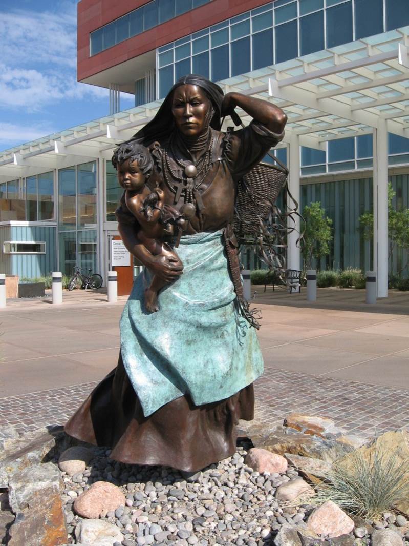 Star Liana York-Distant Thunder Monumental-Sorrel Sky Gallery-Sculpture