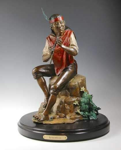 Star Liana York-Kokopelli-Sorrel Sky Gallery-Sculpture