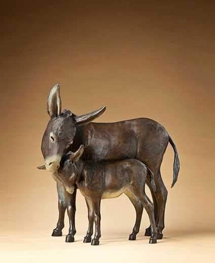 Star Liana York-Nuzzling Burros-Sorrel Sky Gallery-Sculpture