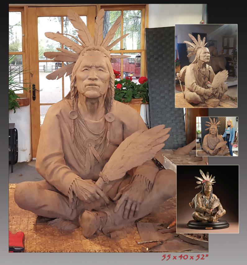 Star Liana York-Prayer Chant-Sorrel Sky Gallery-Sculpture