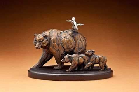 Star Liana York-Raven Dialogues, Marching Orders-Sorrel Sky Gallery-Sculpture