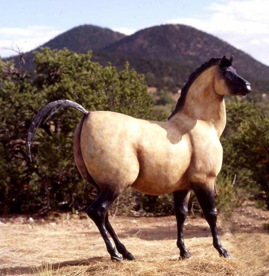 Star Liana York-Rock Art Mare - ALERT! (Monumental)-Sorrel Sky Gallery-Sculpture