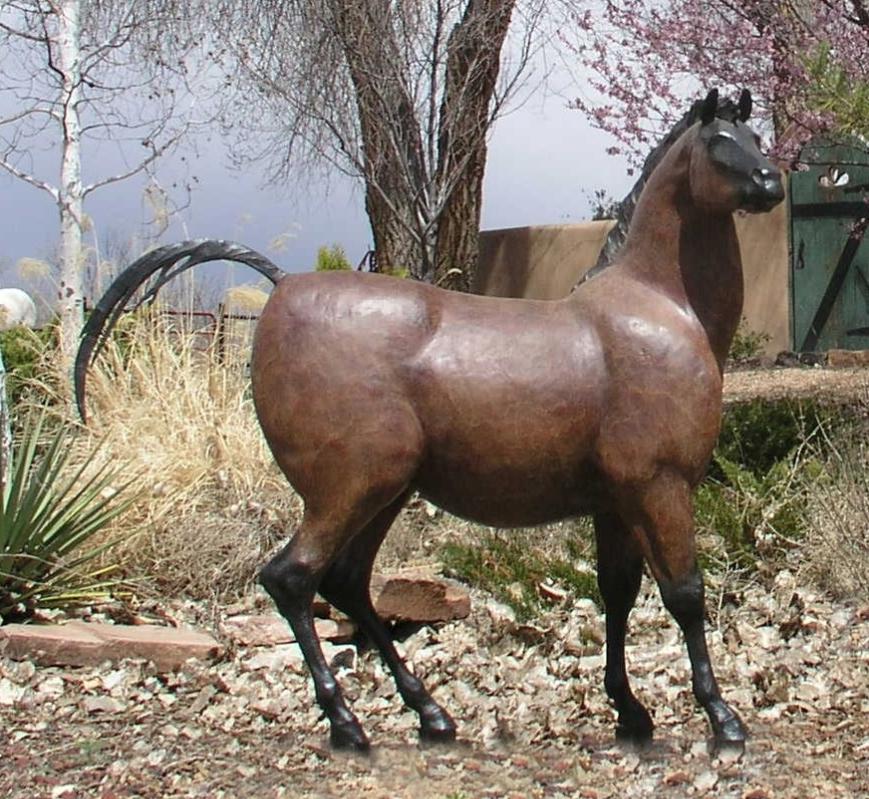 Star Liana York-Rock Art Mare - ALERT! (Monumental)-Sorrel Sky Gallery-Sculpture