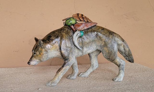 Wolf Moon-Sculpture-Star Liana York-Sorrel Sky Gallery