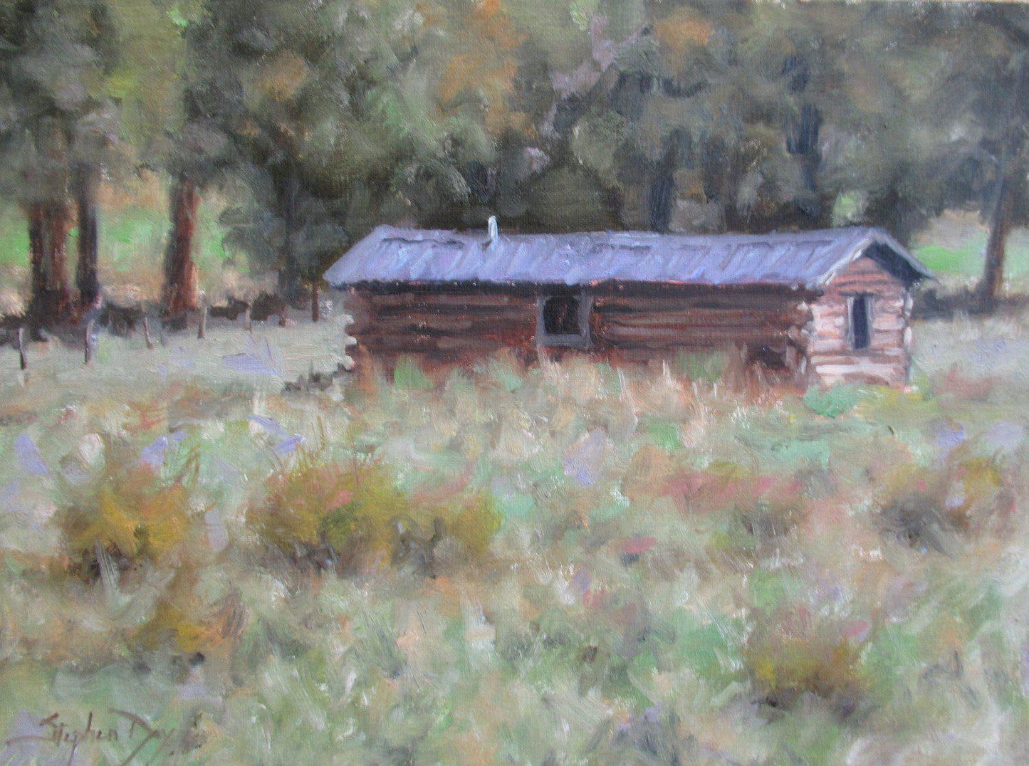 Homesteader’s Cabin-Painting-Stephen Day-Sorrel Sky Gallery