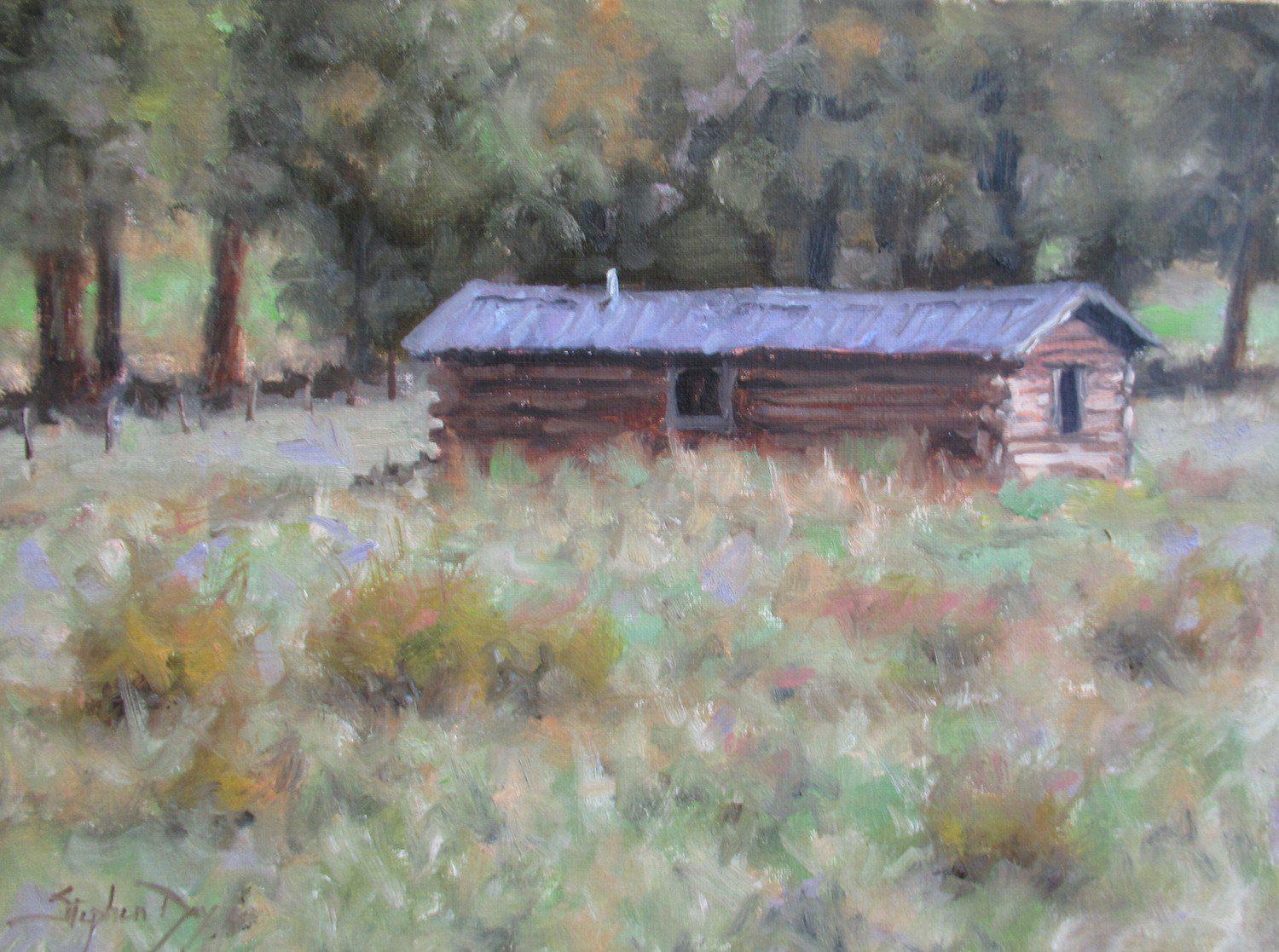 Homesteader’s Cabin-Painting-Stephen Day-Sorrel Sky Gallery