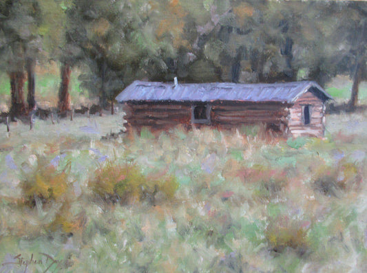 Homesteader’s Cabin-Painting-Stephen Day-Sorrel Sky Gallery