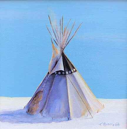 Tamara Rymer-Sorrel Sky Gallery-Painting-They Traded For Turquoise