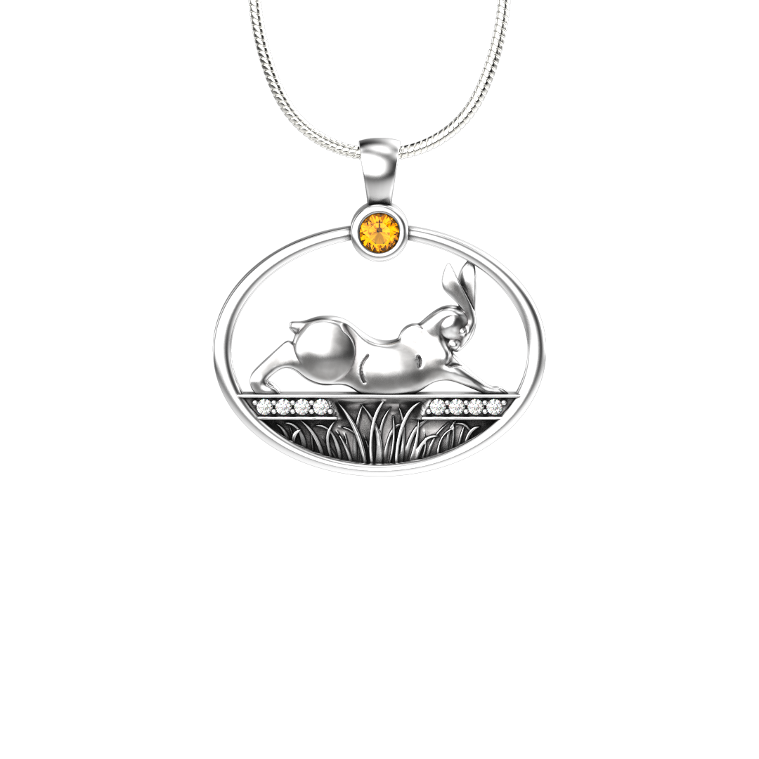Rabbit Reach Pendant-Jewelry-Tim Cherry-Sorrel Sky Gallery